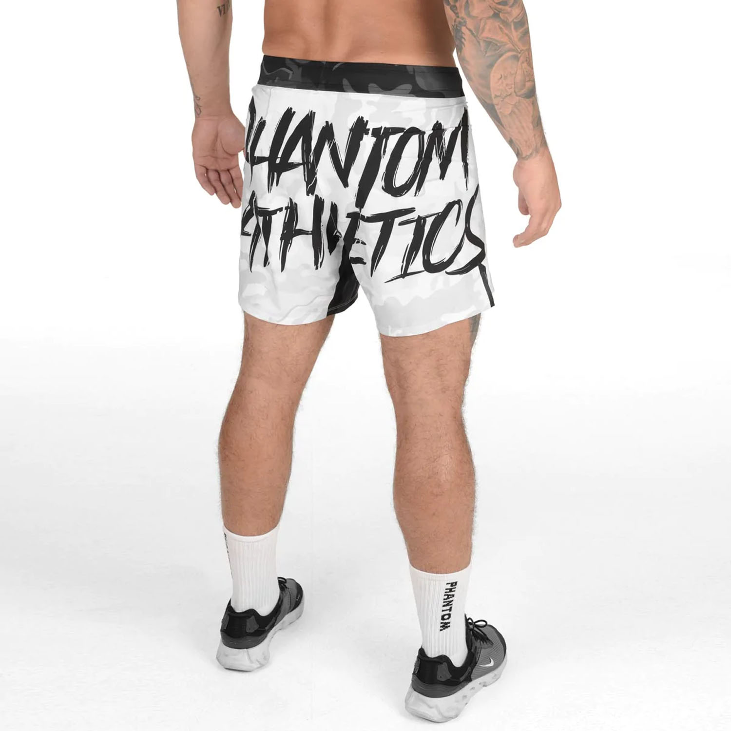 Phantom Athletics MMA Fight Shorts, Flex, S Boxed, white, XL