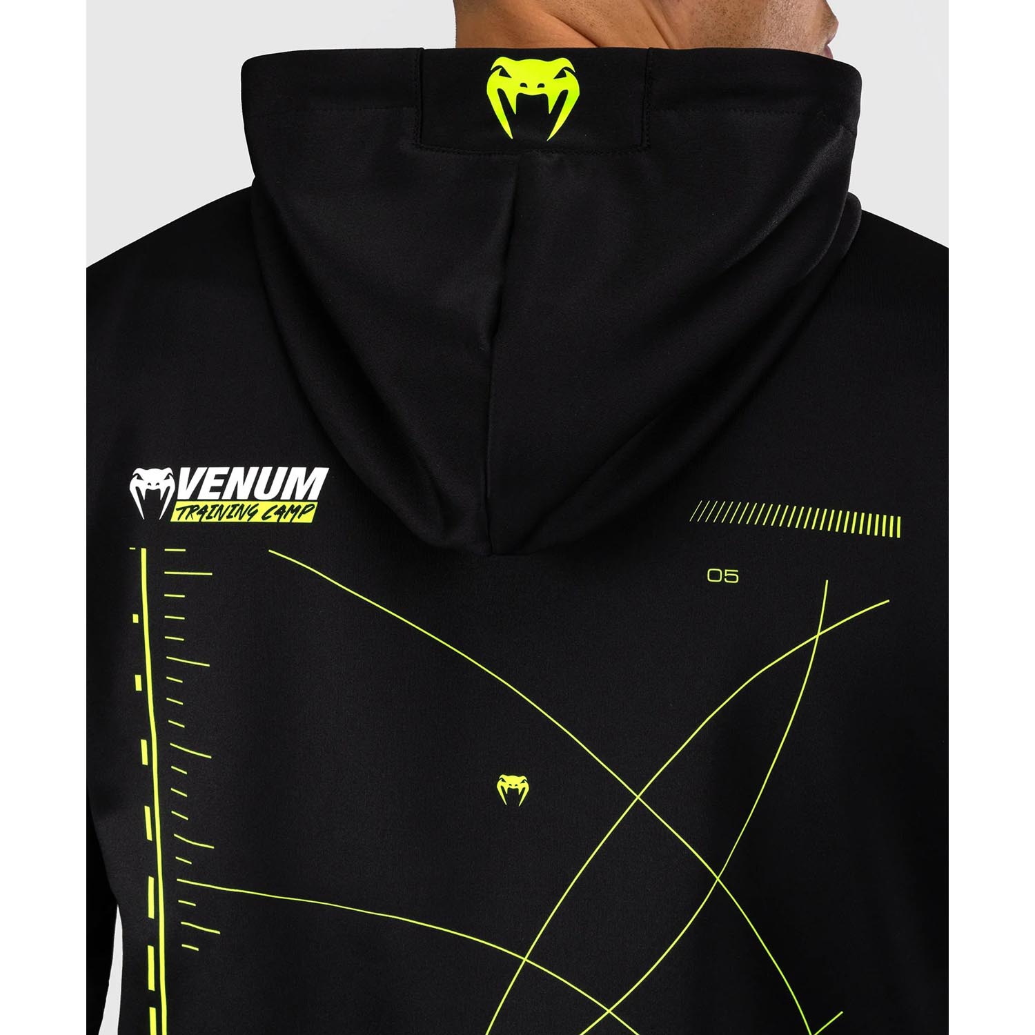 VENUM Zip Hoody, Training Camp 4.0, black-neon green, XXL