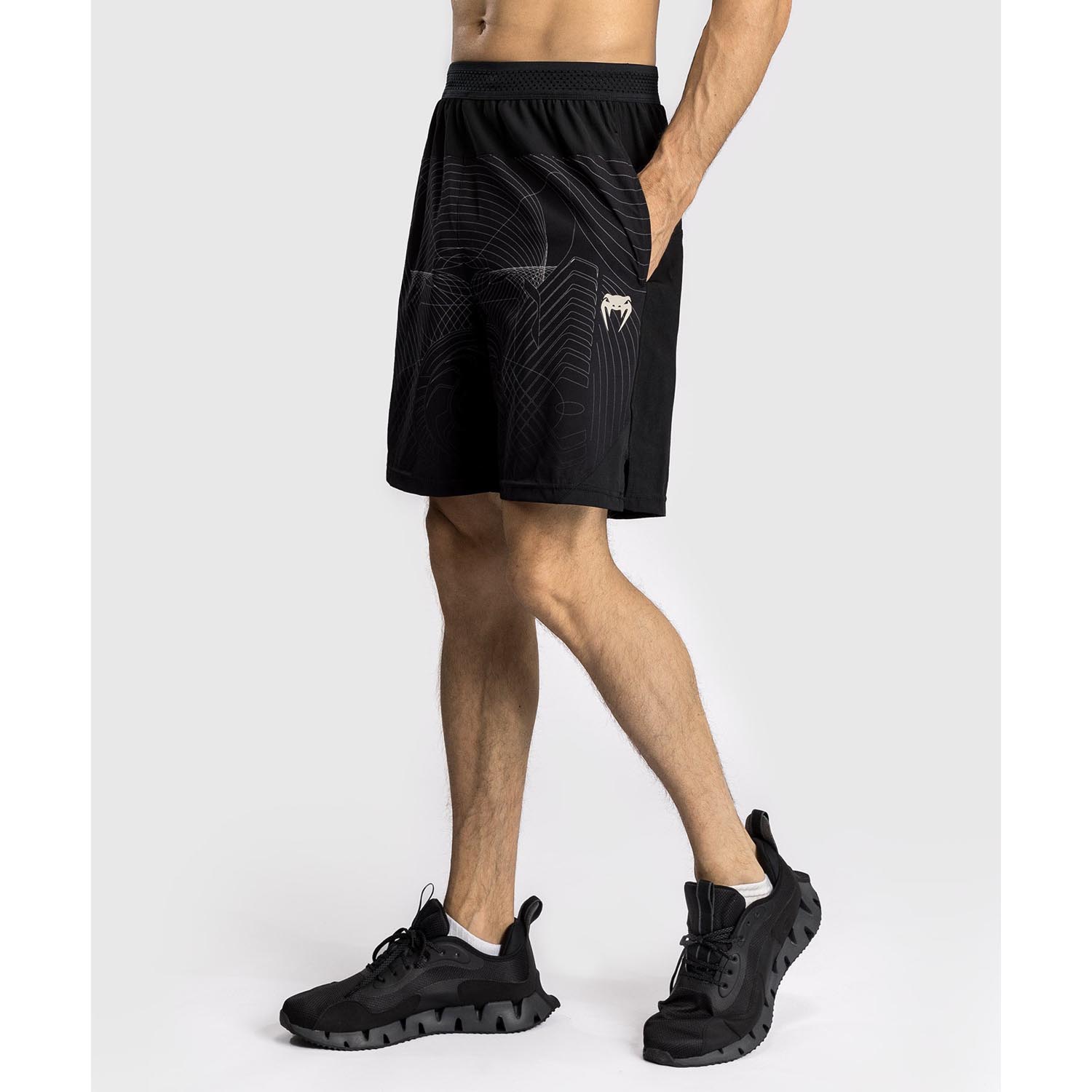 VENUM Fitness Shorts, G-Fit Air, black-beige, S
