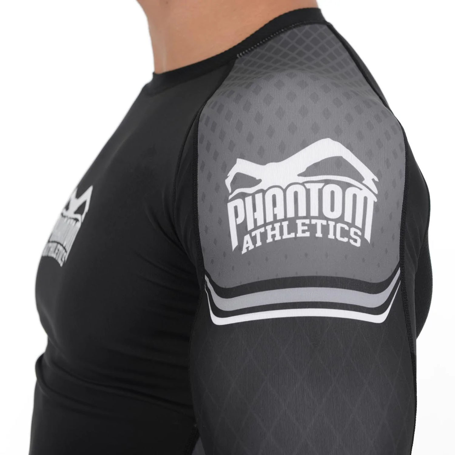 Phantom Athletics Rashguard, L/S, Storm Nitro, schwarz-grau, XXL