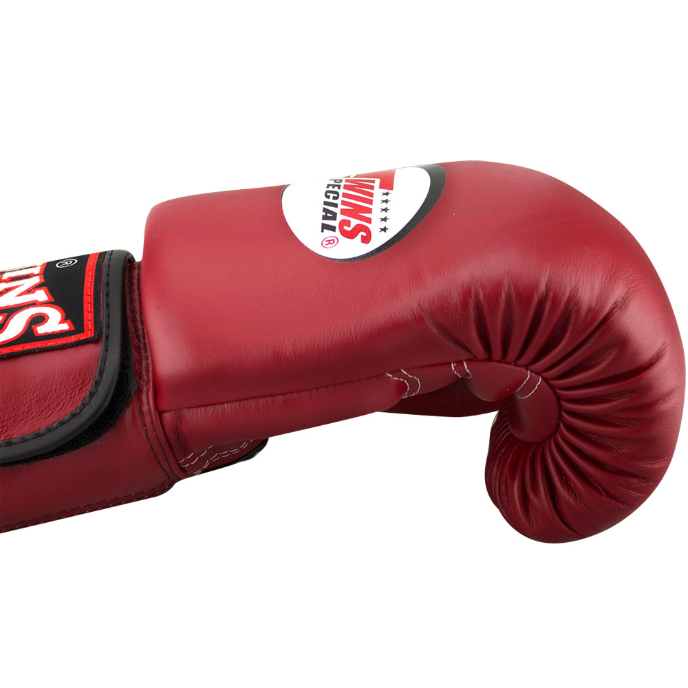 TWINS Special Boxing Gloves, Leather, BGVL-3, winered, 10 Oz