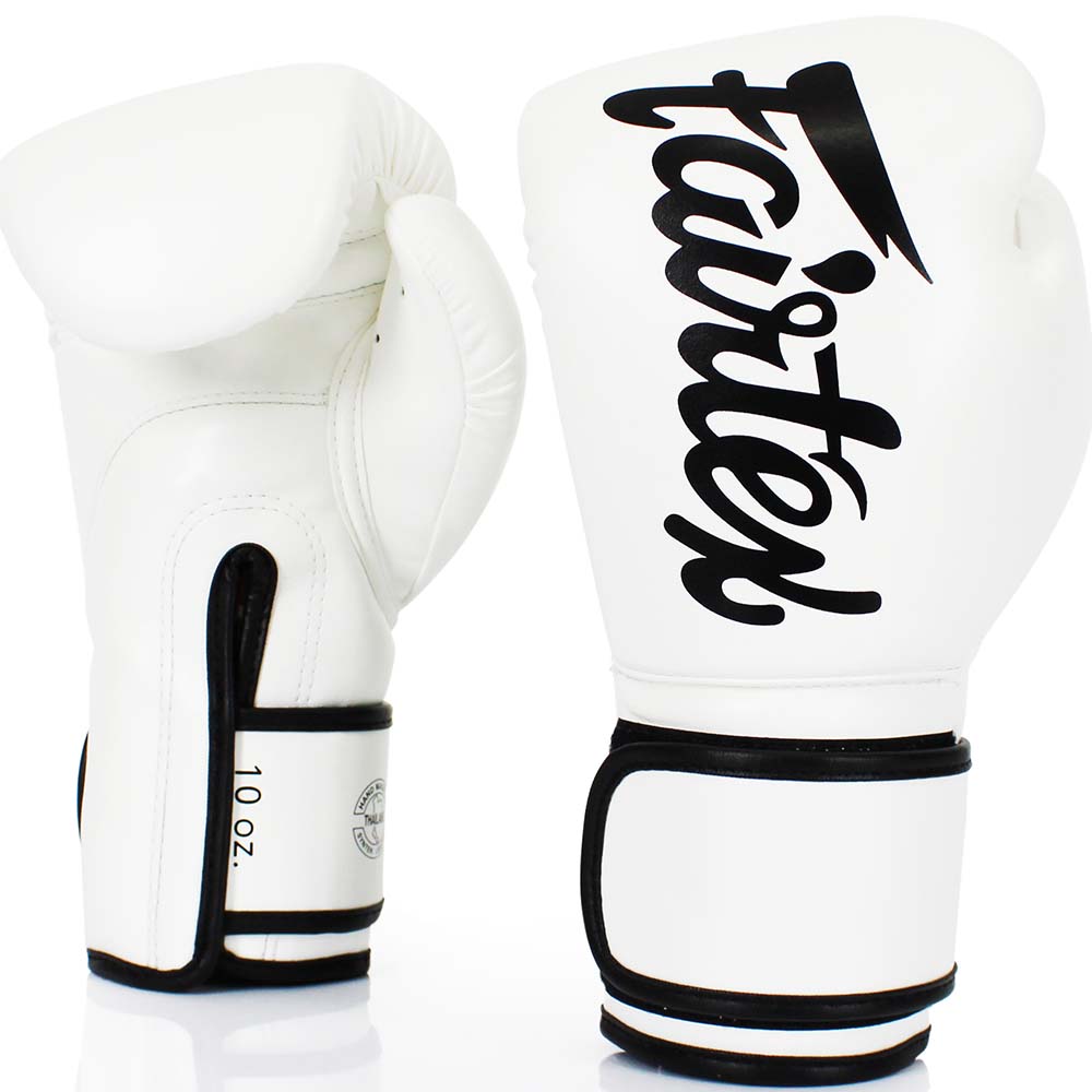 Fairtex Boxing Gloves, BGV14, Micro Fiber, white, 10 Oz