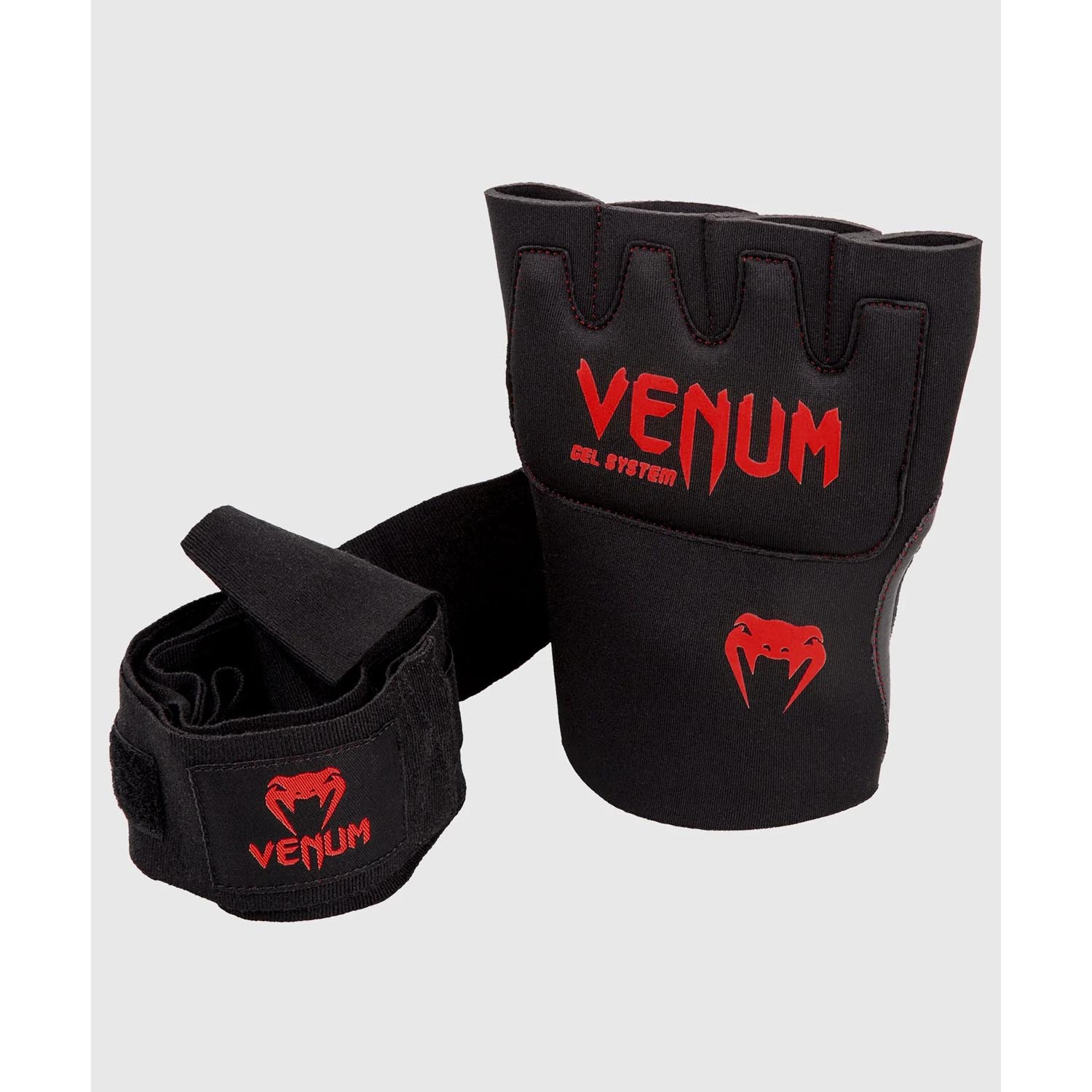 VENUM Gel Hand Wraps, Kontact, black-red, XL