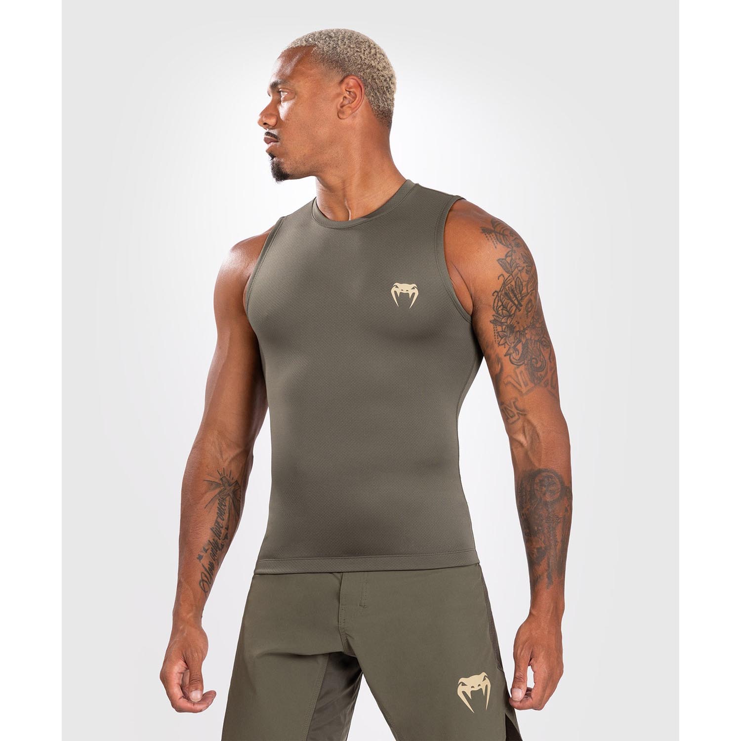 VENUM Rashguard, Sleeveless, Contender, khaki, L