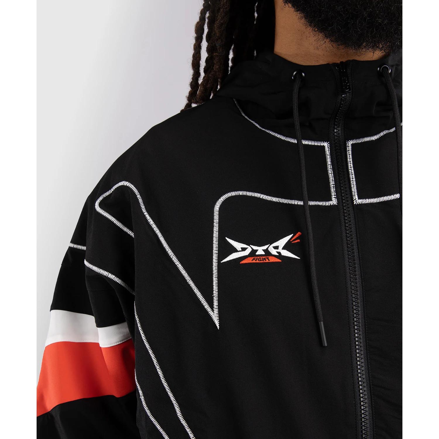 VENUM Training Jacket, DTR Fight Attack 90, black-orange, XXL