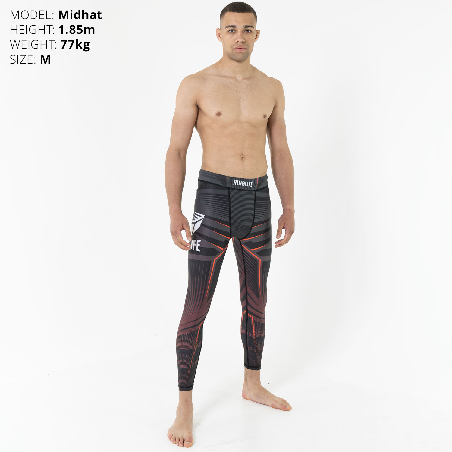 RINGLIFE Compression Pants - Octaring schwarz-rot S