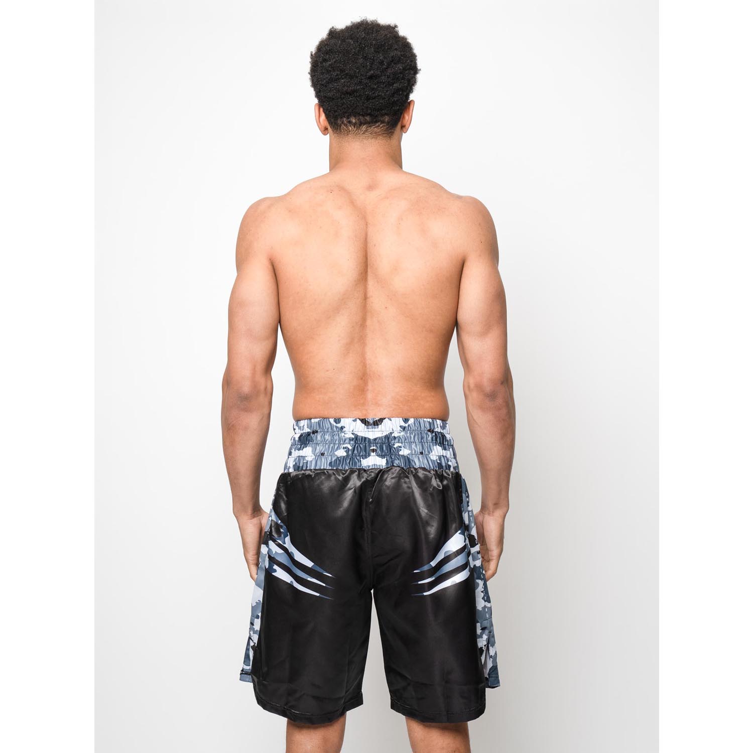 RINGLIFE Boxing Shorts, Unit, black-grey camo, XXL