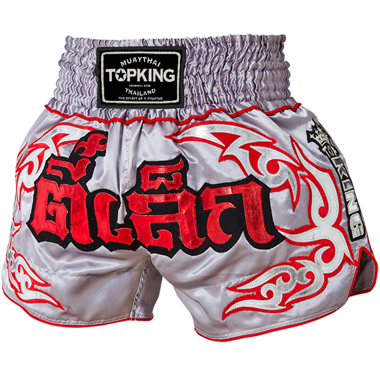 TOP KING BOXING Muay Thai Shorts, TKTBS 121, white, XXL