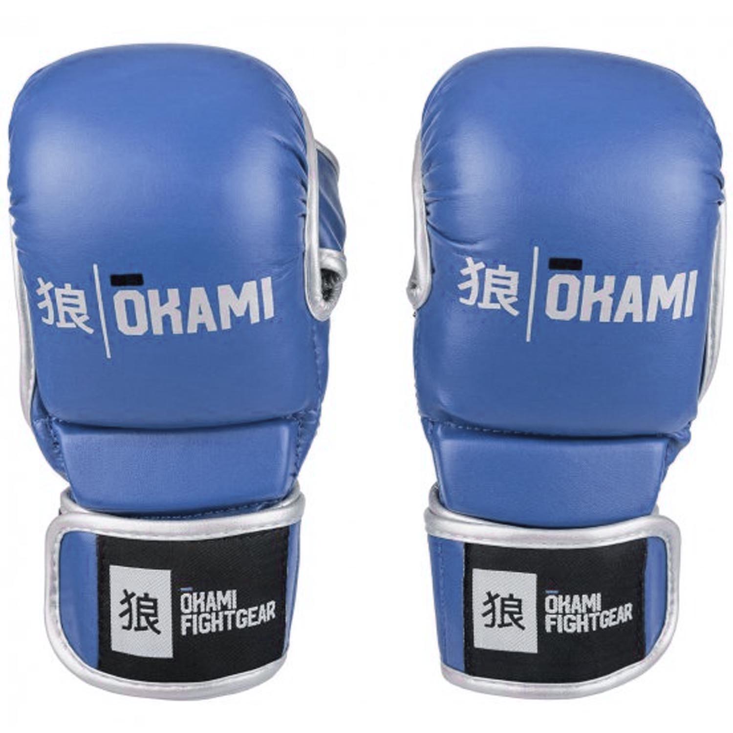 OKAMI MMA Boxing Gloves, Combat, blue, XL
