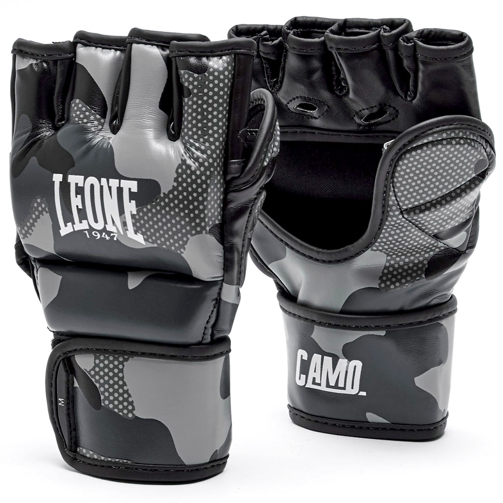 LEONE MMA Gloves, GP120, camo-grey, M