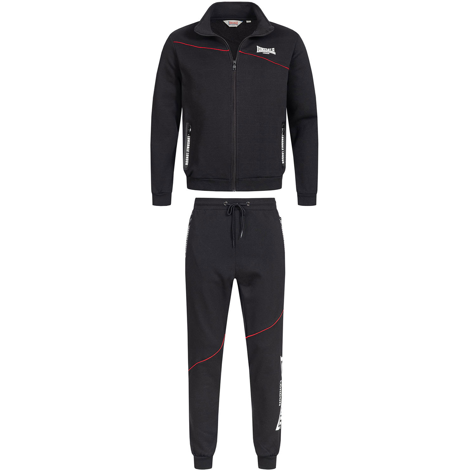 Lonsdale Tracksuit, Geddington, black