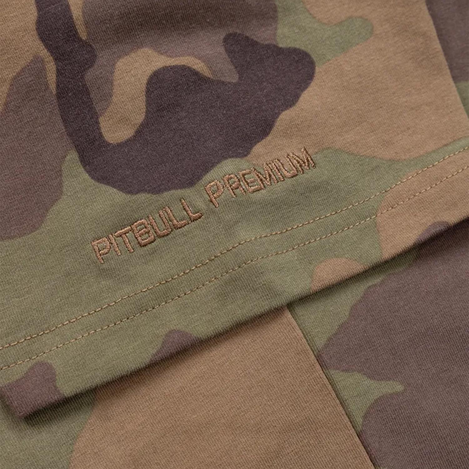 Pit Bull West Coast T-Shirt, Classic Boxing Slim Fit, camo-olive, XXXL