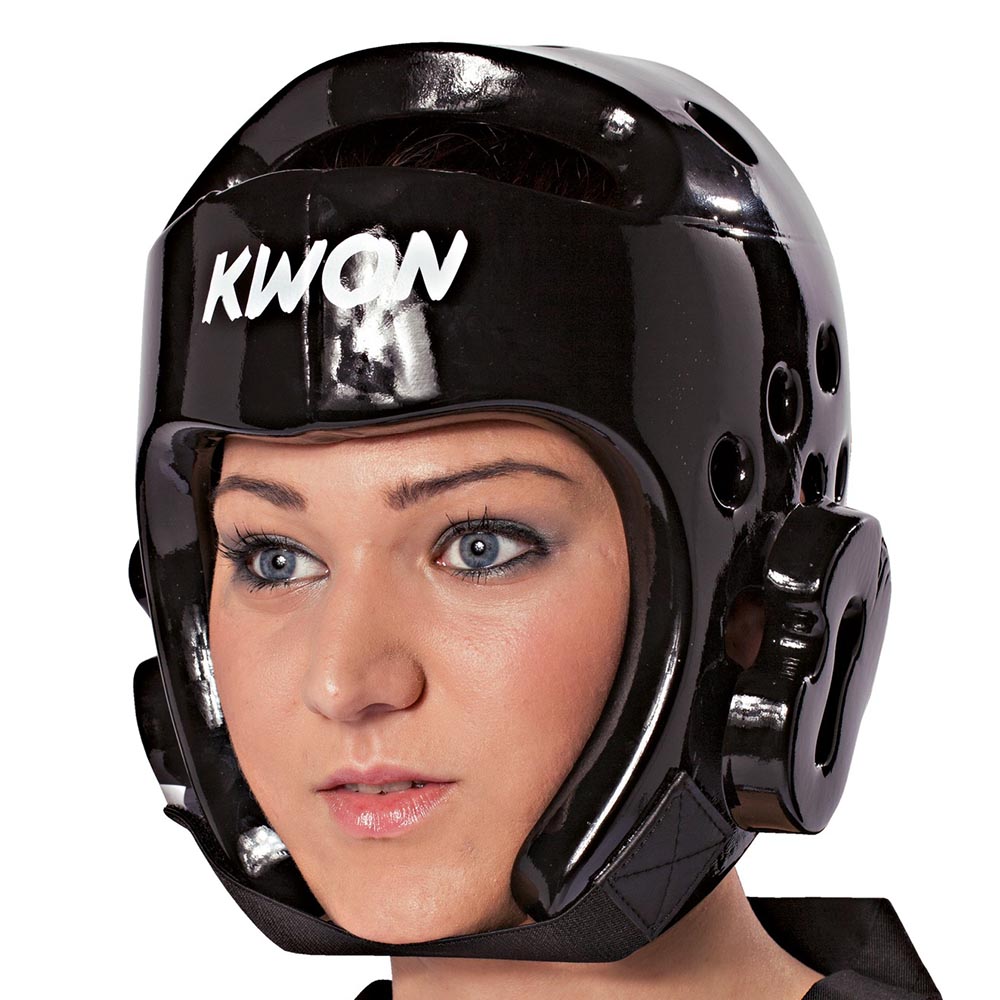 KWON Head Guard, Kids, PU, black, XXS