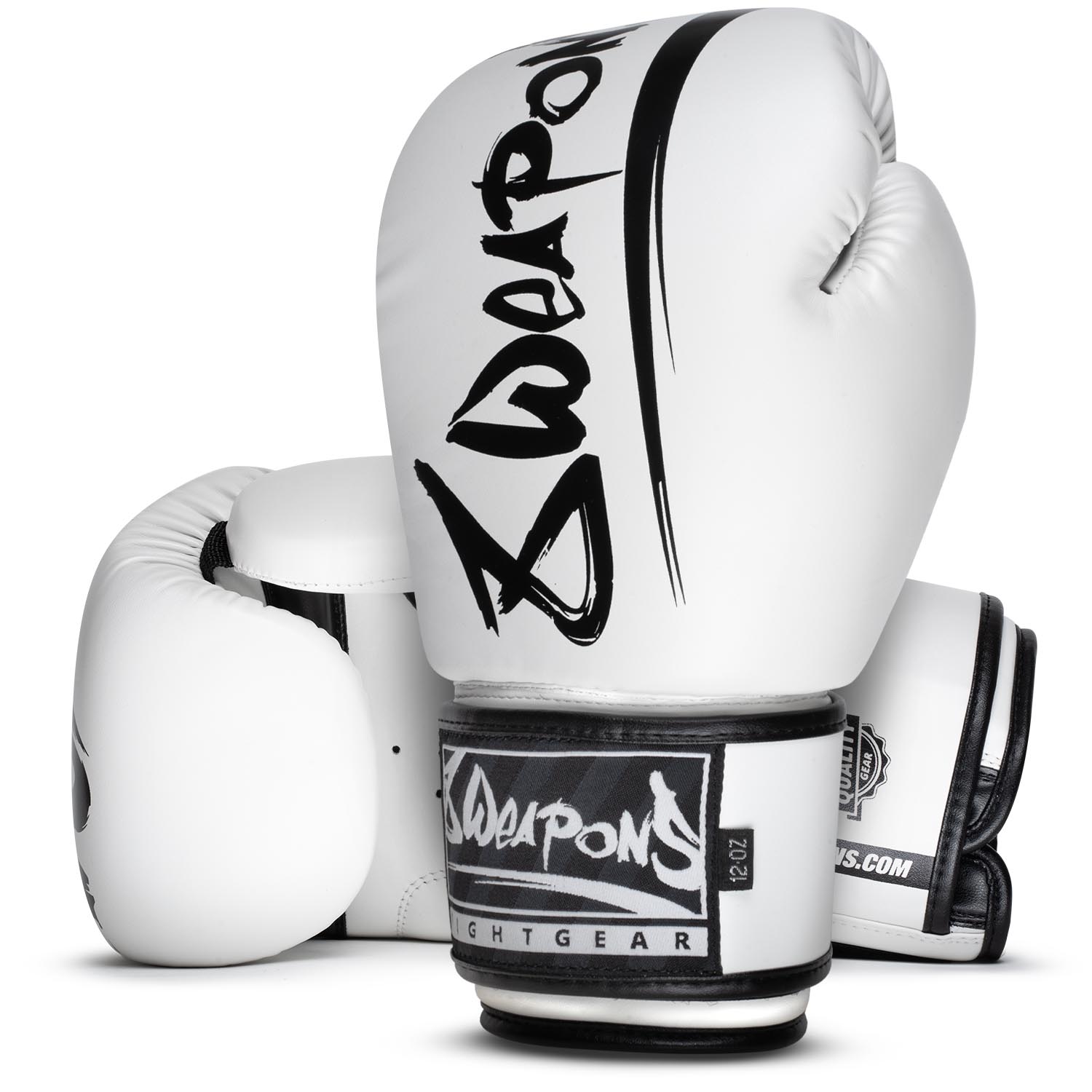 8 WEAPONS Boxhandschuhe, Unlimited 2.0, weiß-schwarz, 16 Oz