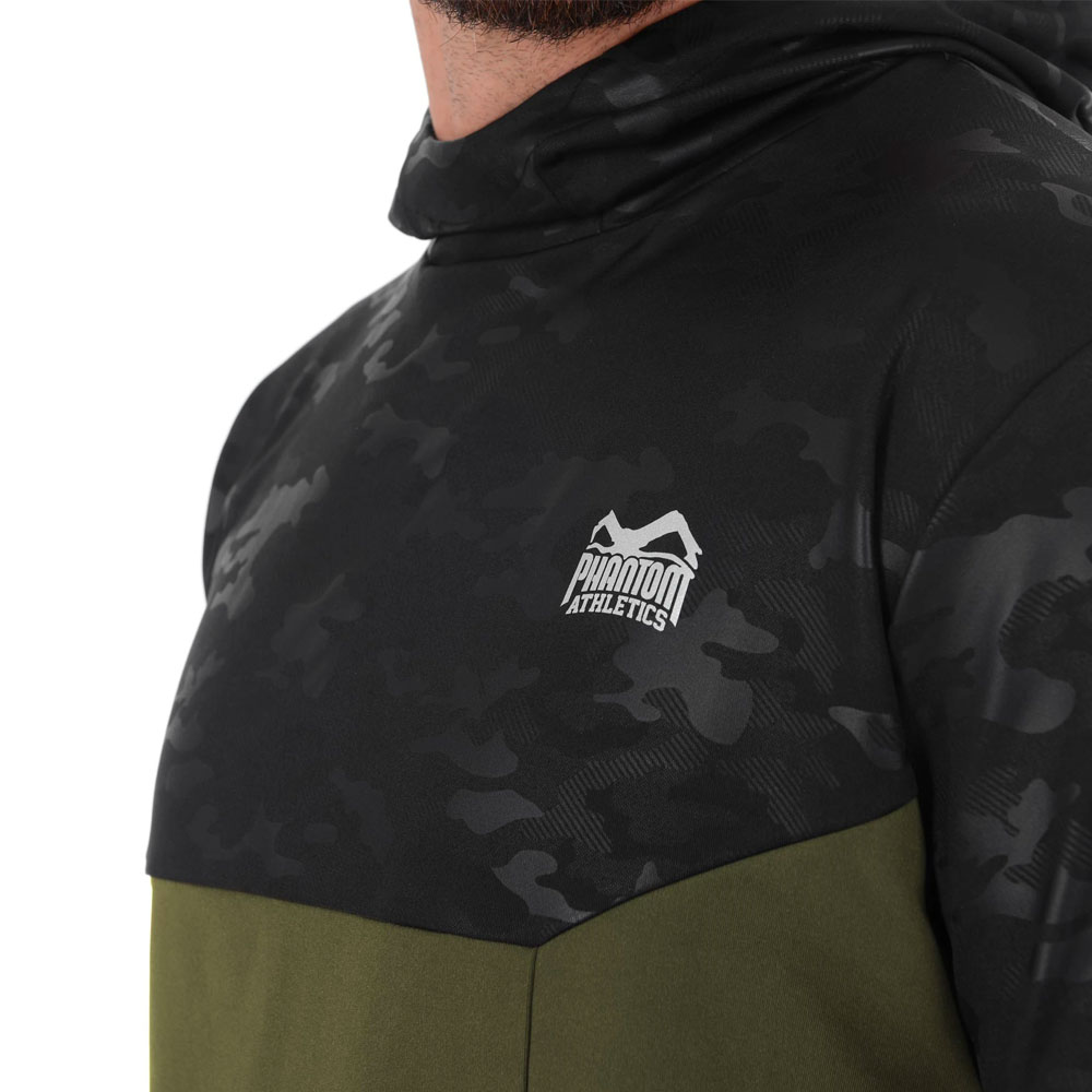 Phantom Athletics Hoody, Shadow, black-camo-olive, XL