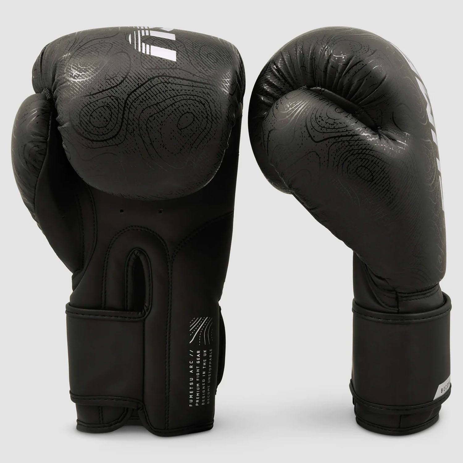 Fumetsu Boxing Gloves, Arc, black-silver, 12 Oz