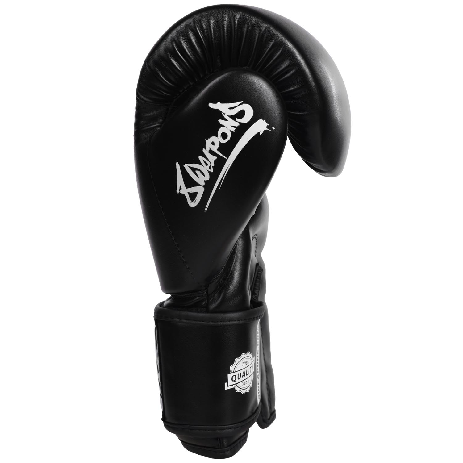8 WEAPONS Boxing Gloves, Pure, black-white, 14 Oz