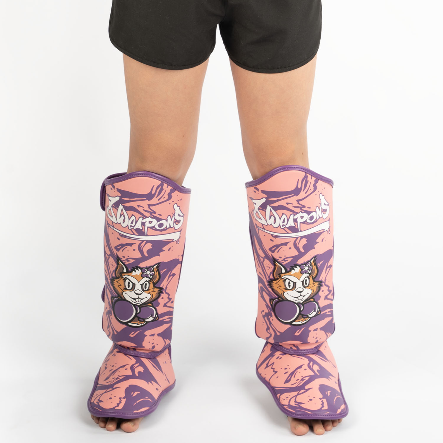 8 WEAPONS Shin Guards, Kids, Jenny, pink, L/XL