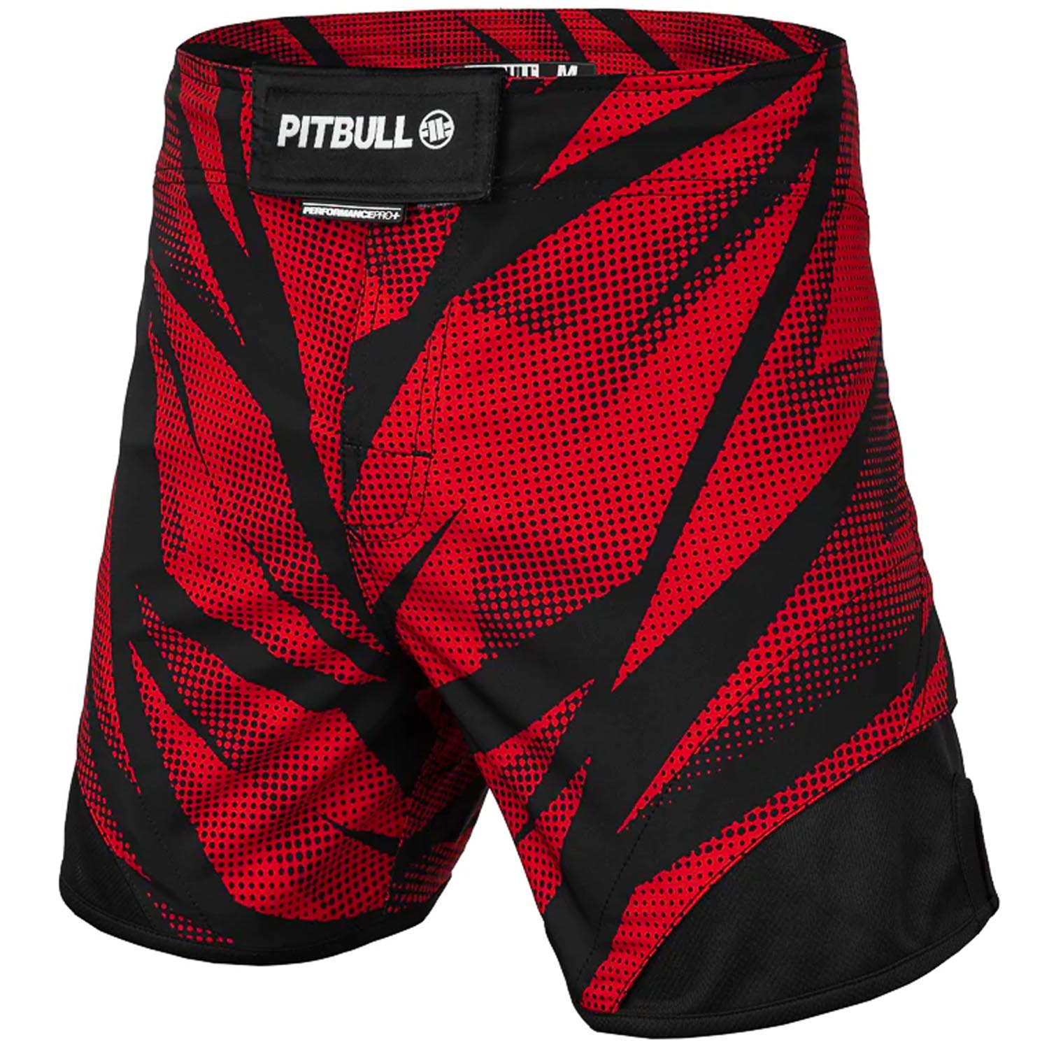 Pit Bull West Coast MMA Fight Shorts, Dot 2, rot