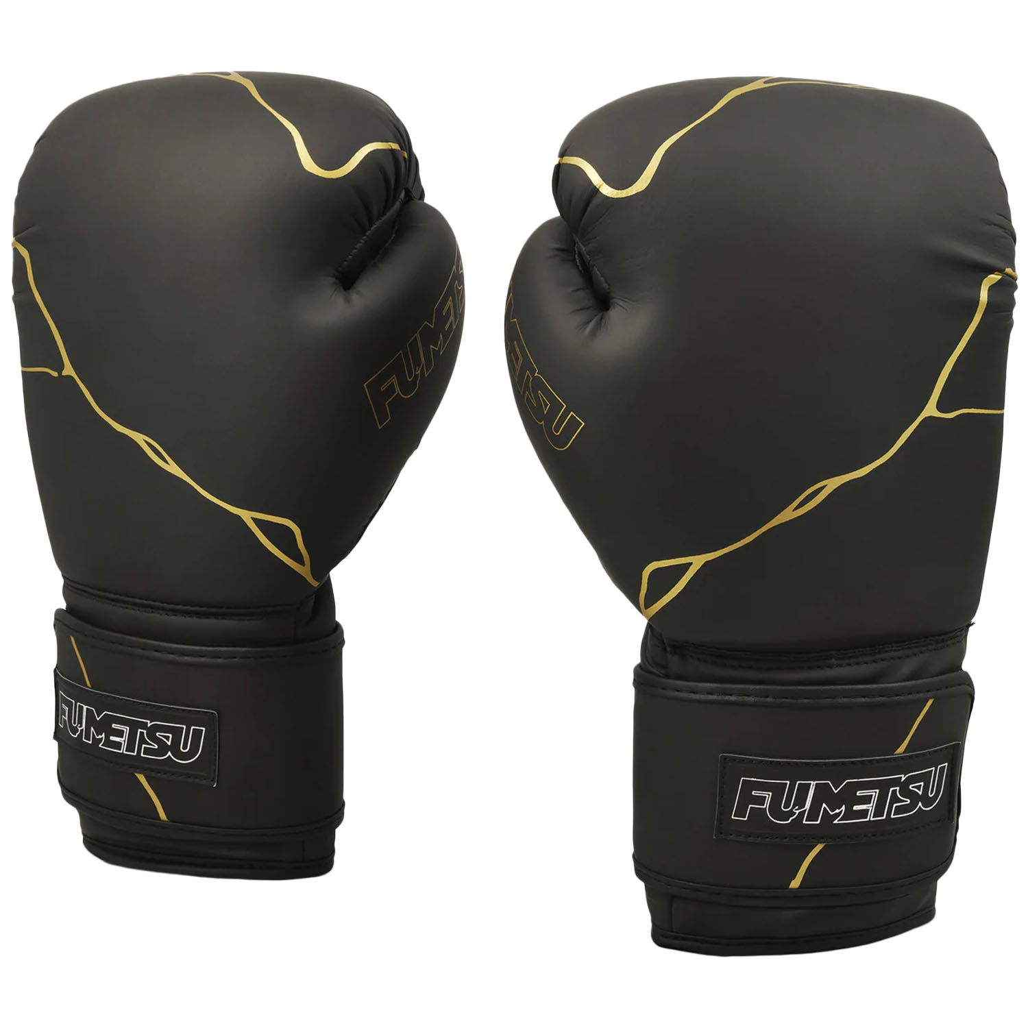 Fumetsu Boxing Gloves, Kintsugi, black-gold, 16 Oz