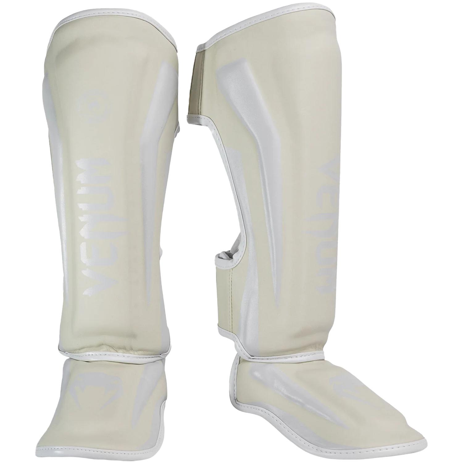 VENUM Shin Guard, Elite, white-white, XL