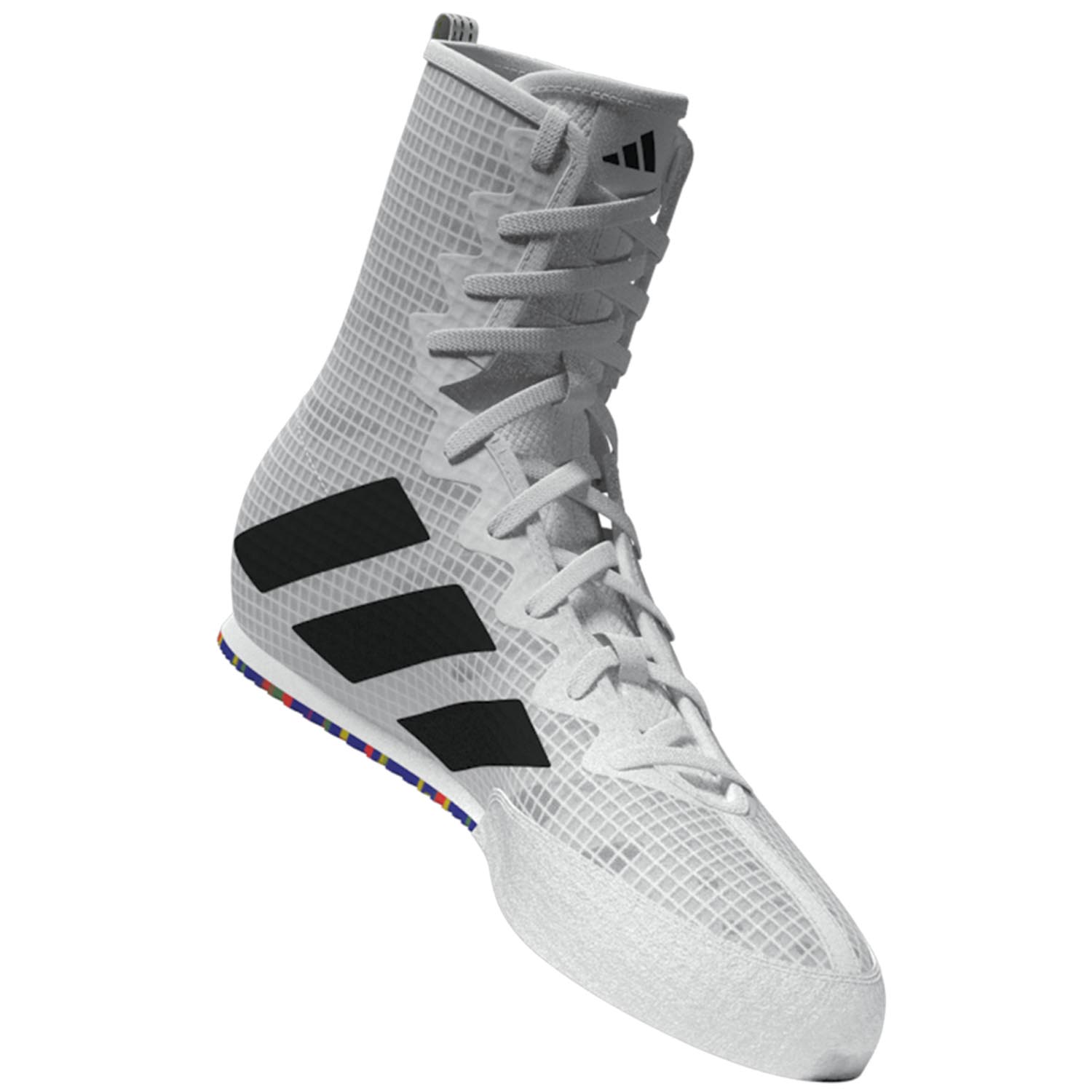 adidas Boxing Shoes, Box Hog 4, white-black, 40 ⅔ (UK 7)
