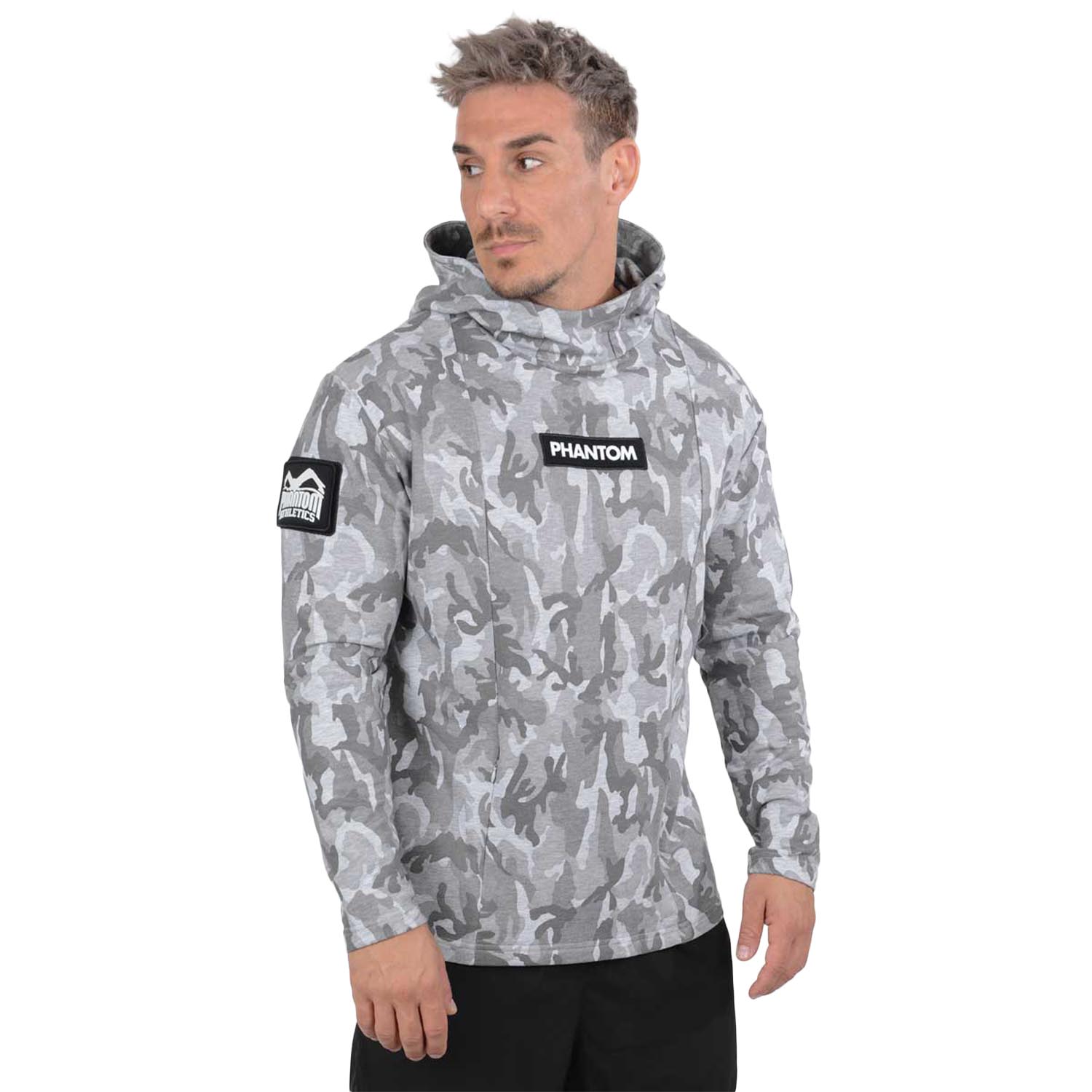 Phantom Athletics Hoody, Radar, camo-grau, S