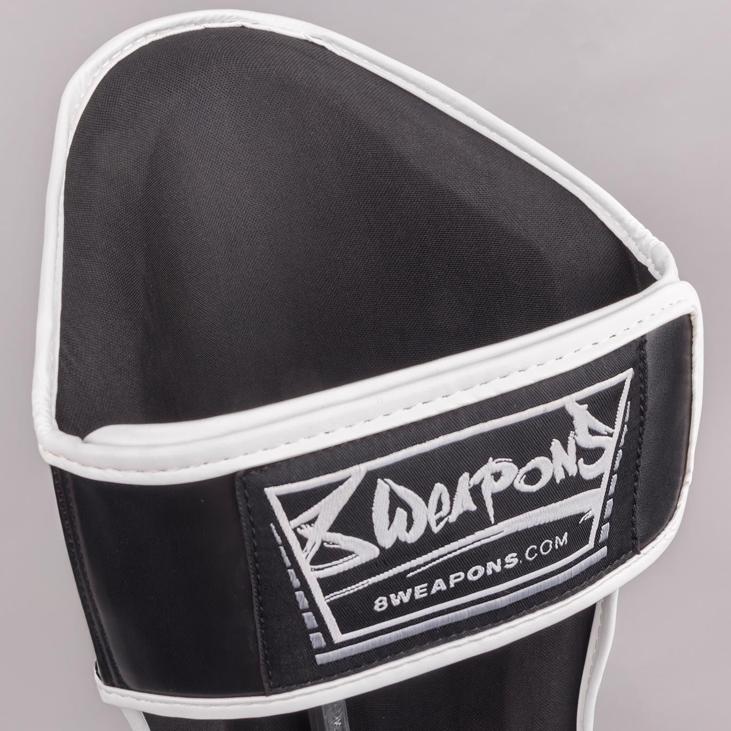 8 WEAPONS Shin Guards, Shift, black-white, XL