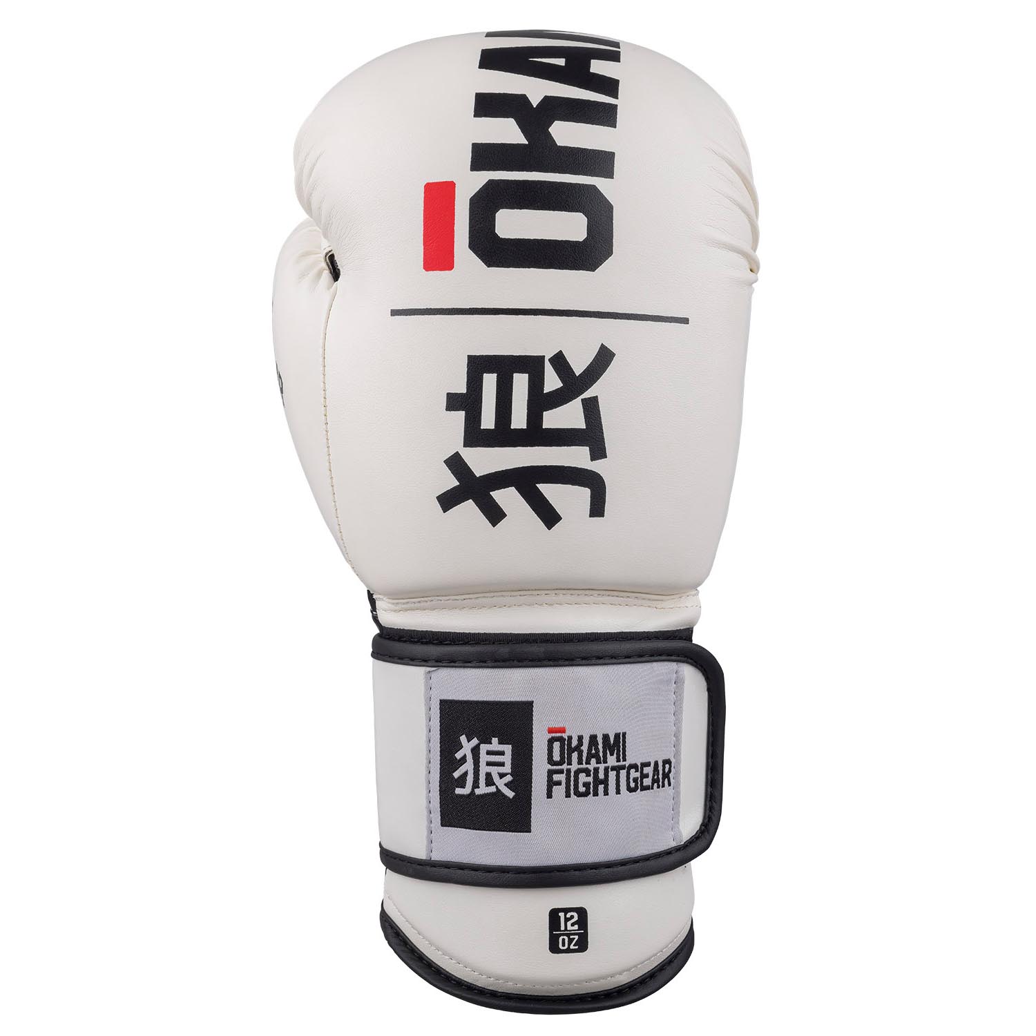 OKAMI Boxing Gloves, Rumble, white-black, 10 Oz
