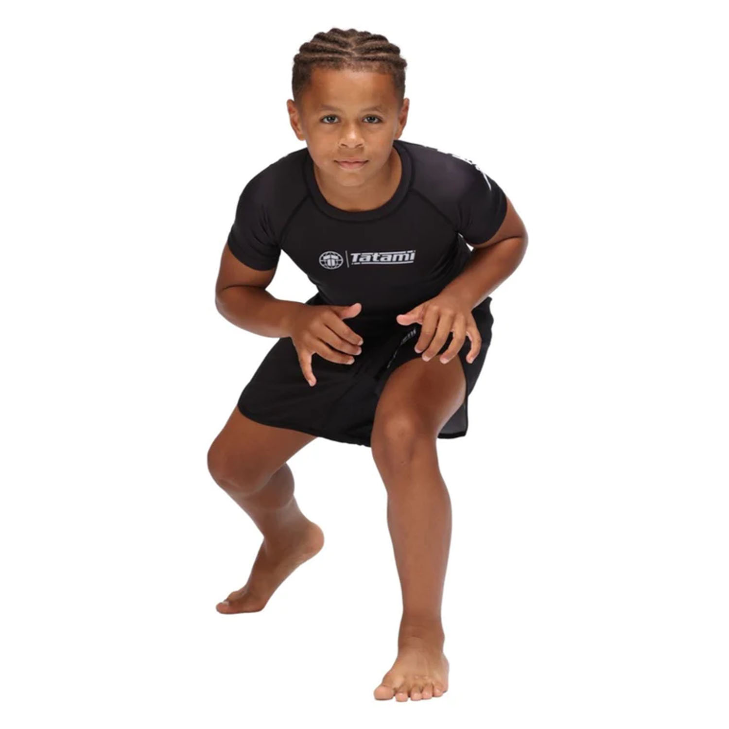 Tatami Rashguard, S/S, Kids, Impact, black, 9-11 J.