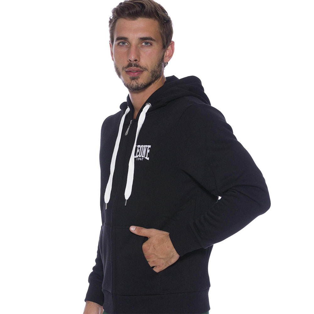 LEONE Zip Hoody, Embro, black, L