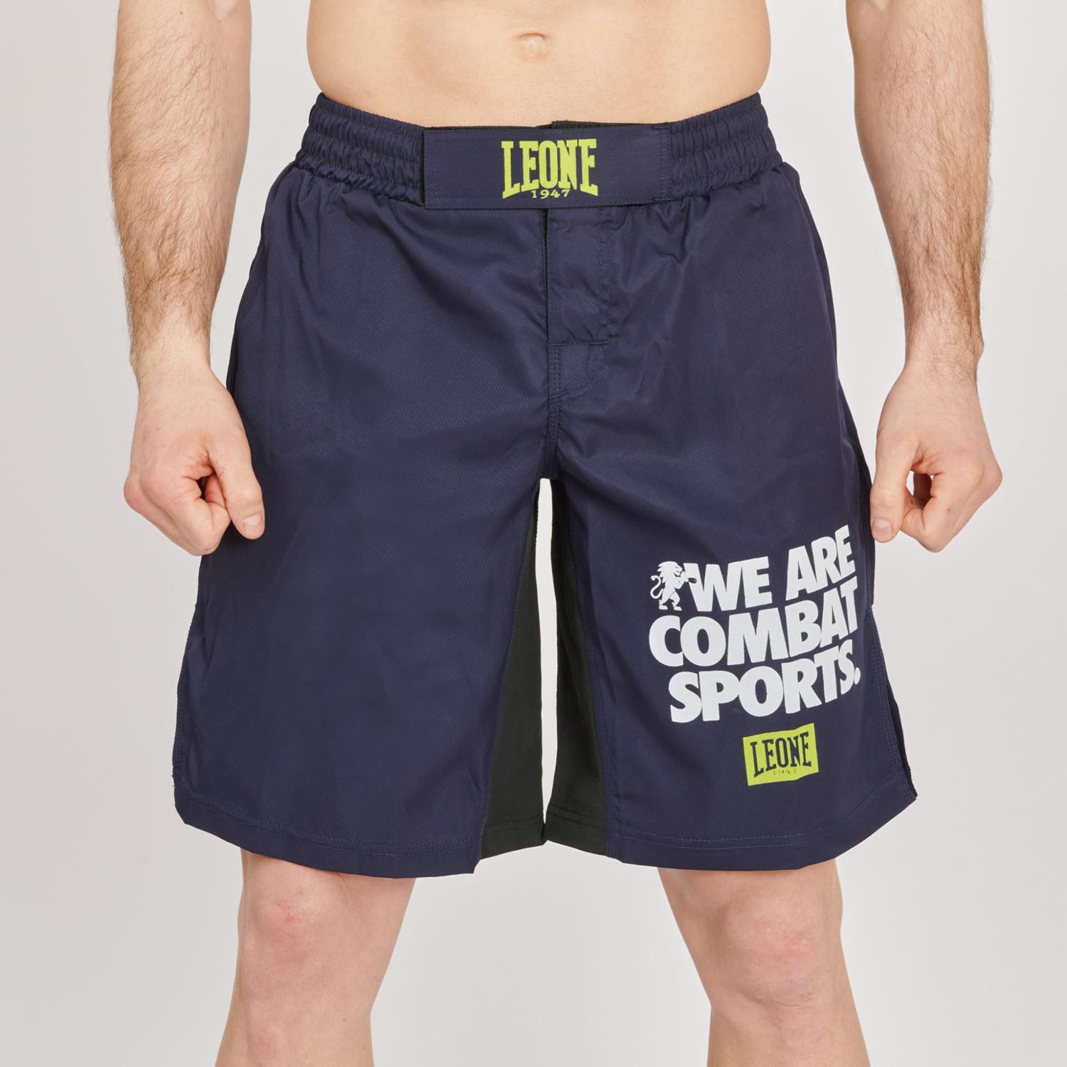 LEONE MMA Fight Shorts, Logo Wacs, AB952, navy, S