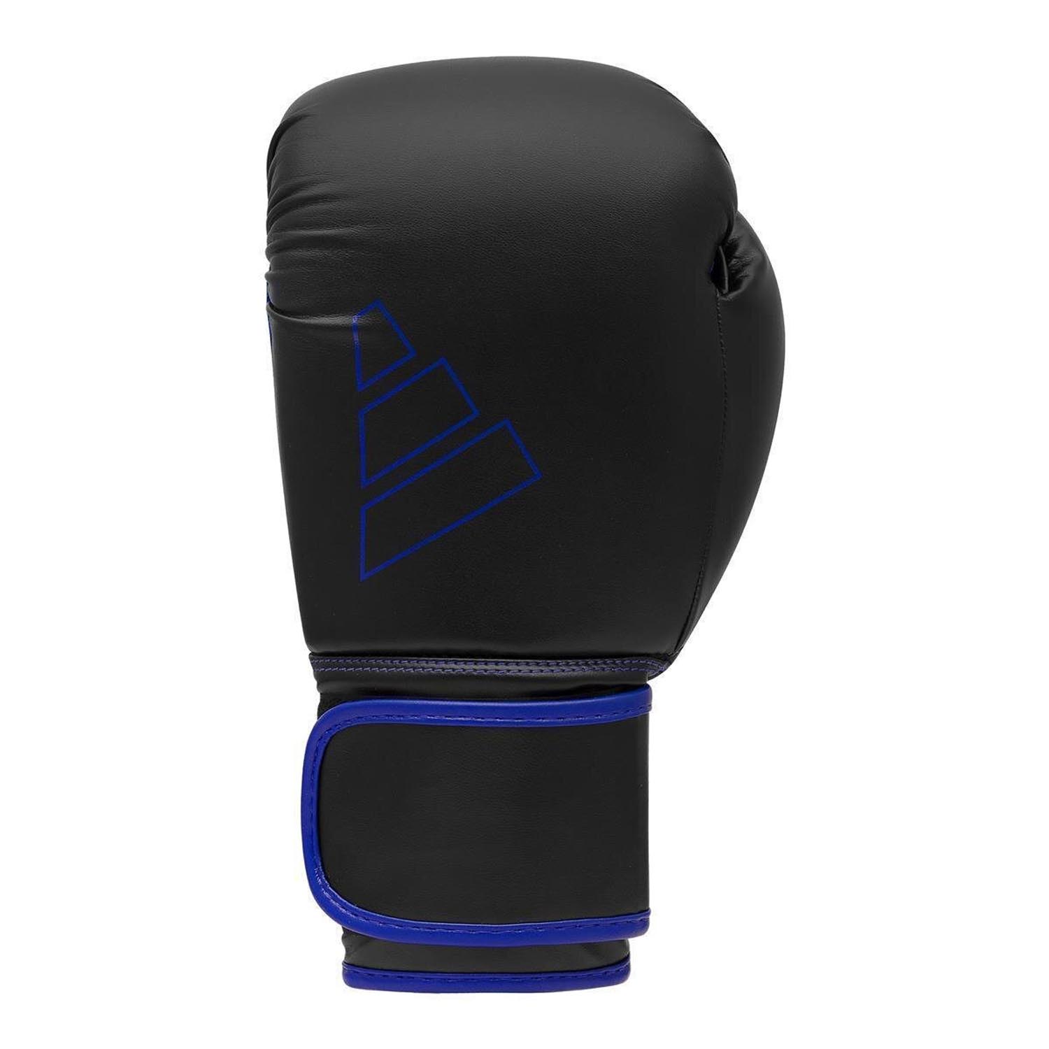 adidas Boxing Gloves, Hybrid, 80, black-blue, 16 Oz