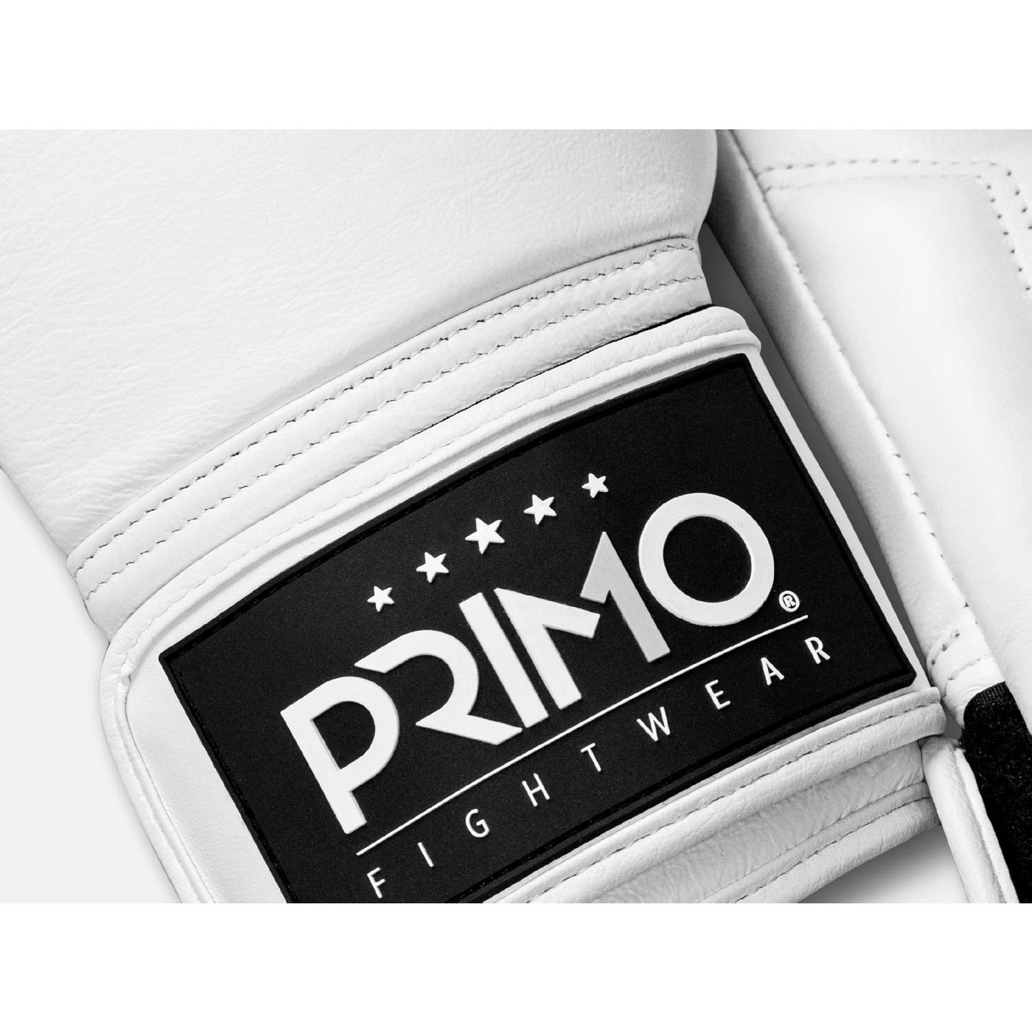 PRIMO Boxing Gloves, Emblem 2.0, Leather, white, 16 Oz