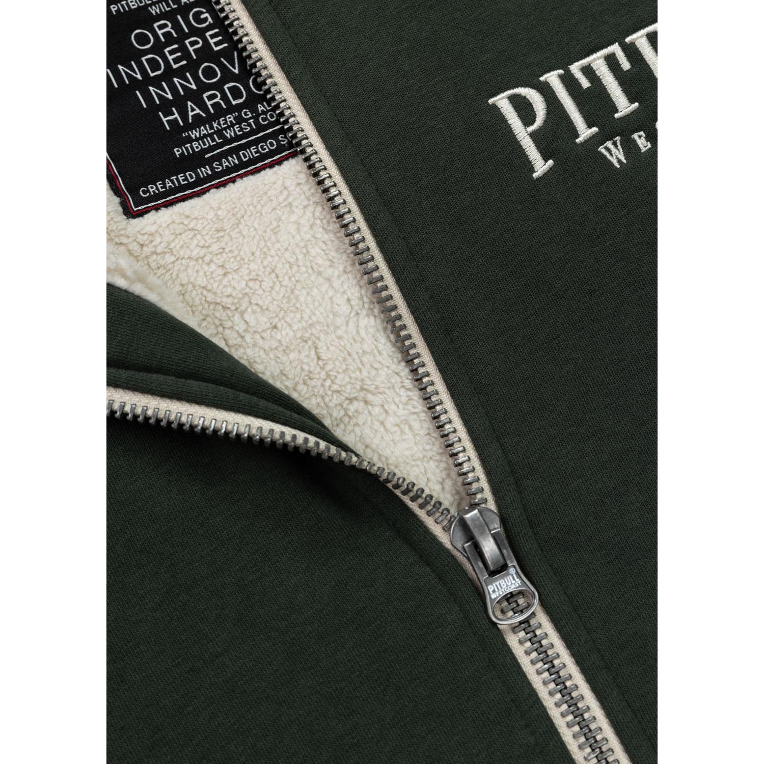 Pit Bull West Coast Zip Hoody, Ruffin Detroit, green, M