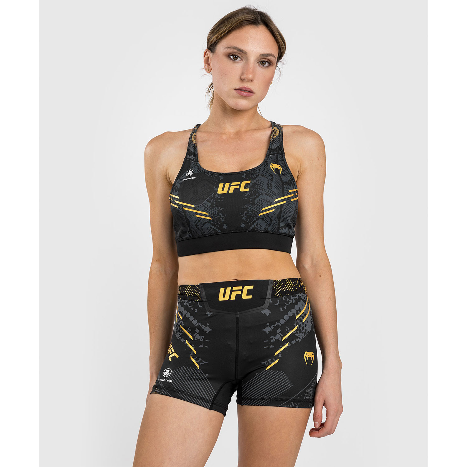 VENUM Sports Bra, Women, UFC Fight Night, Adrenaline, black-gold, XS