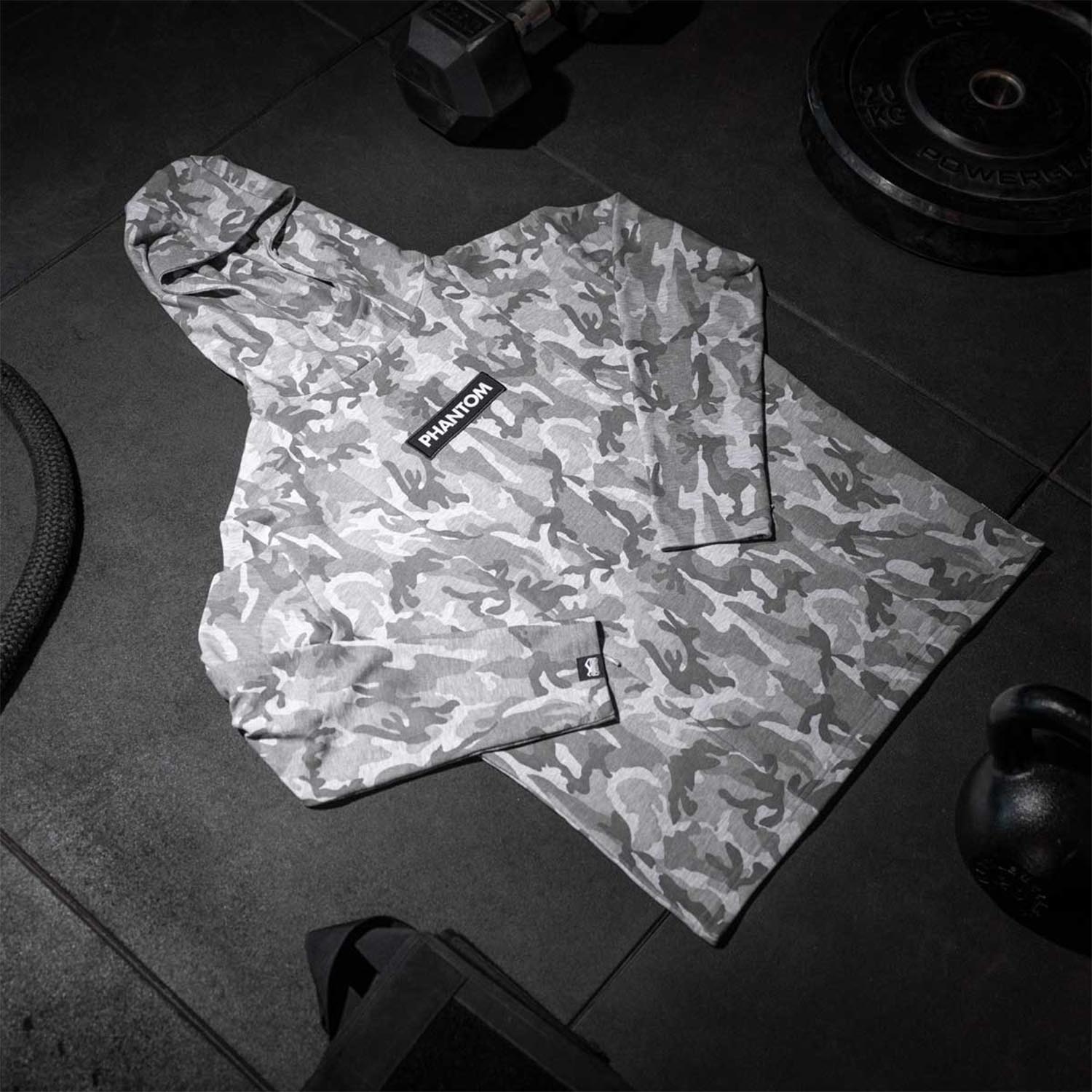 Phantom Athletics Hoody, Radar, camo-grau, S