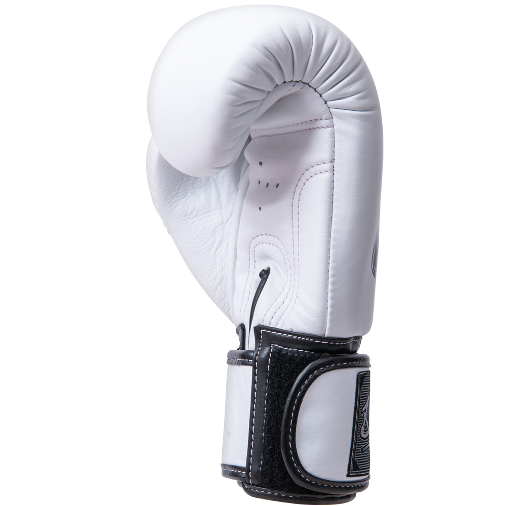 8 WEAPONS Boxing Gloves, BIG 8 Premium, white, 10 Oz