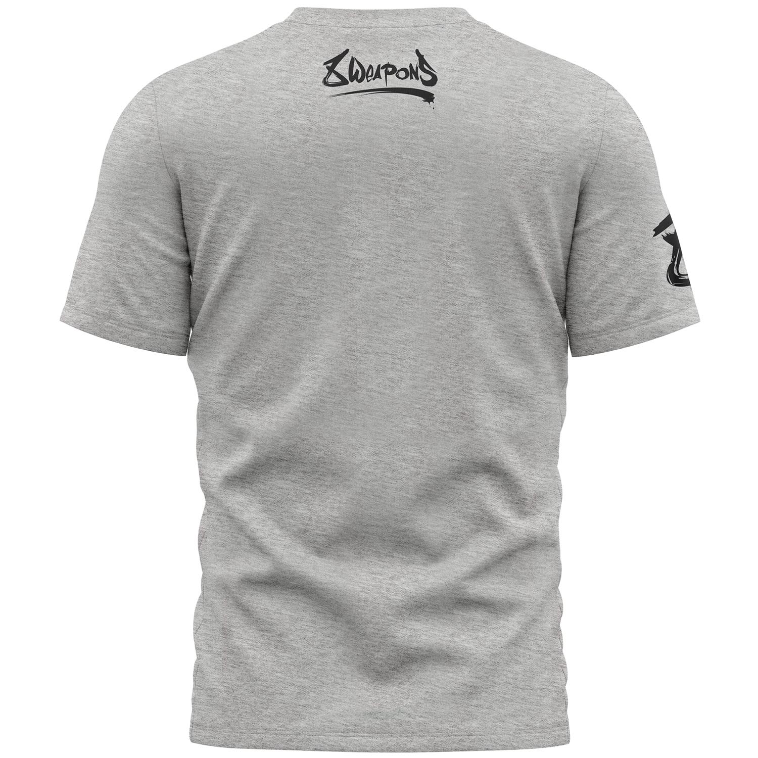 8 WEAPONS T-Shirt, Sak Yant Tigers, grey, S
