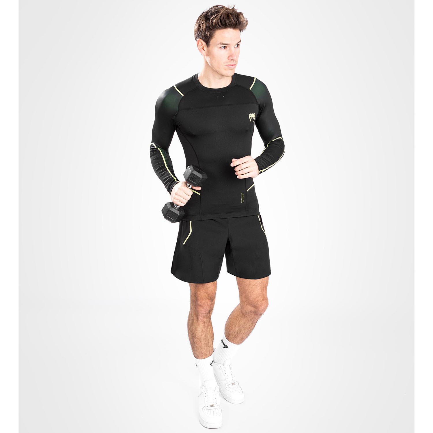 VENUM Rashguard, L/S, Fusion 2.0, black-yellow, S