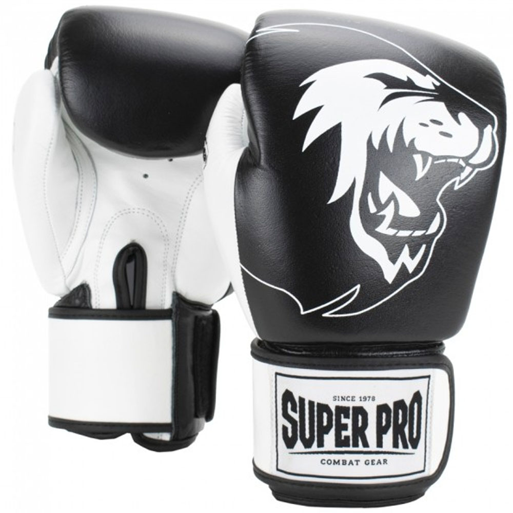 Super Pro Bag Gloves, Undisputed, black-white, S