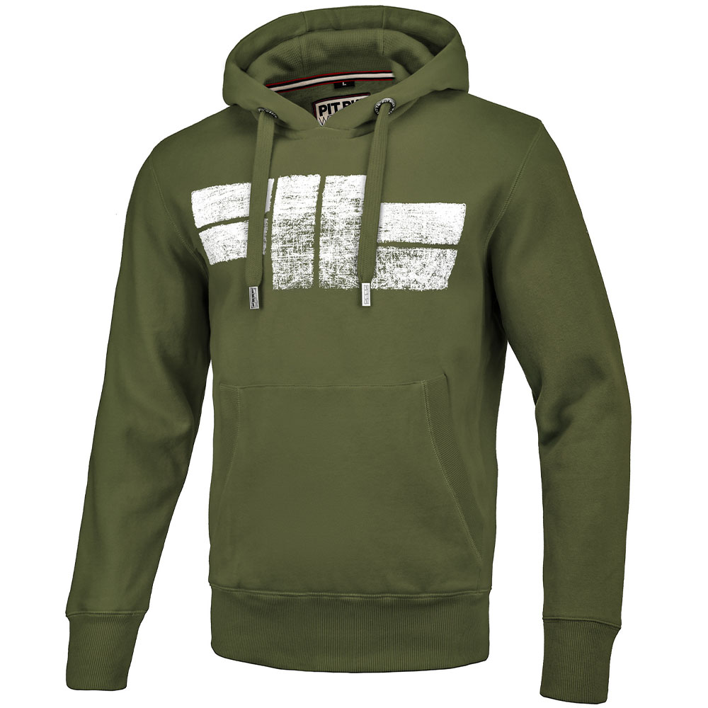 Pit Bull West Coast Hoody, Classic Logo, olive, XXXL