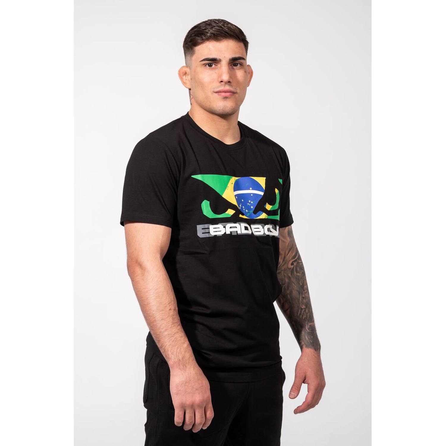 Bad Boy T-Shirt, Brazilian Flag, black, XXL