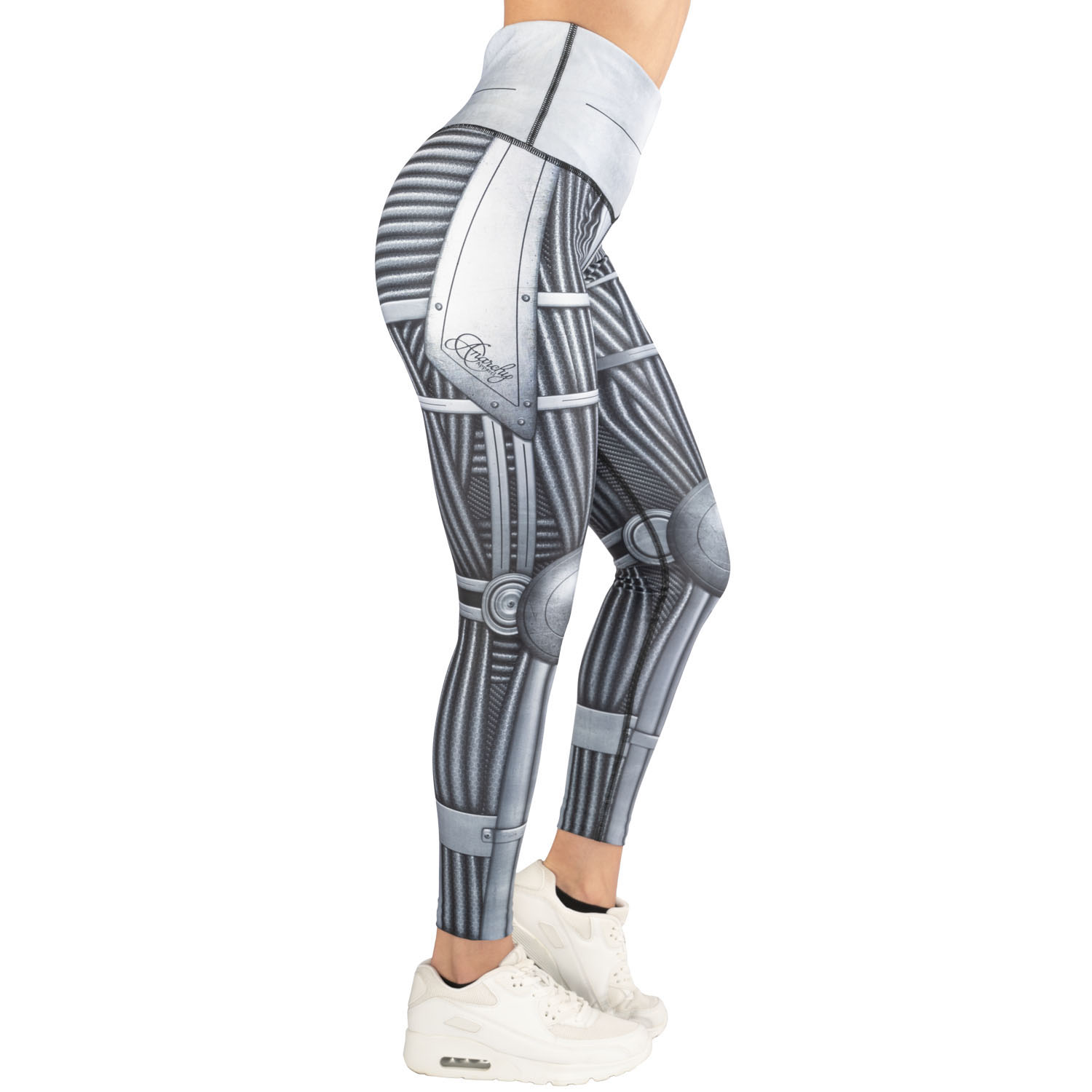 Anarchy Apparel Compression Leggings, Necronomicon, XL