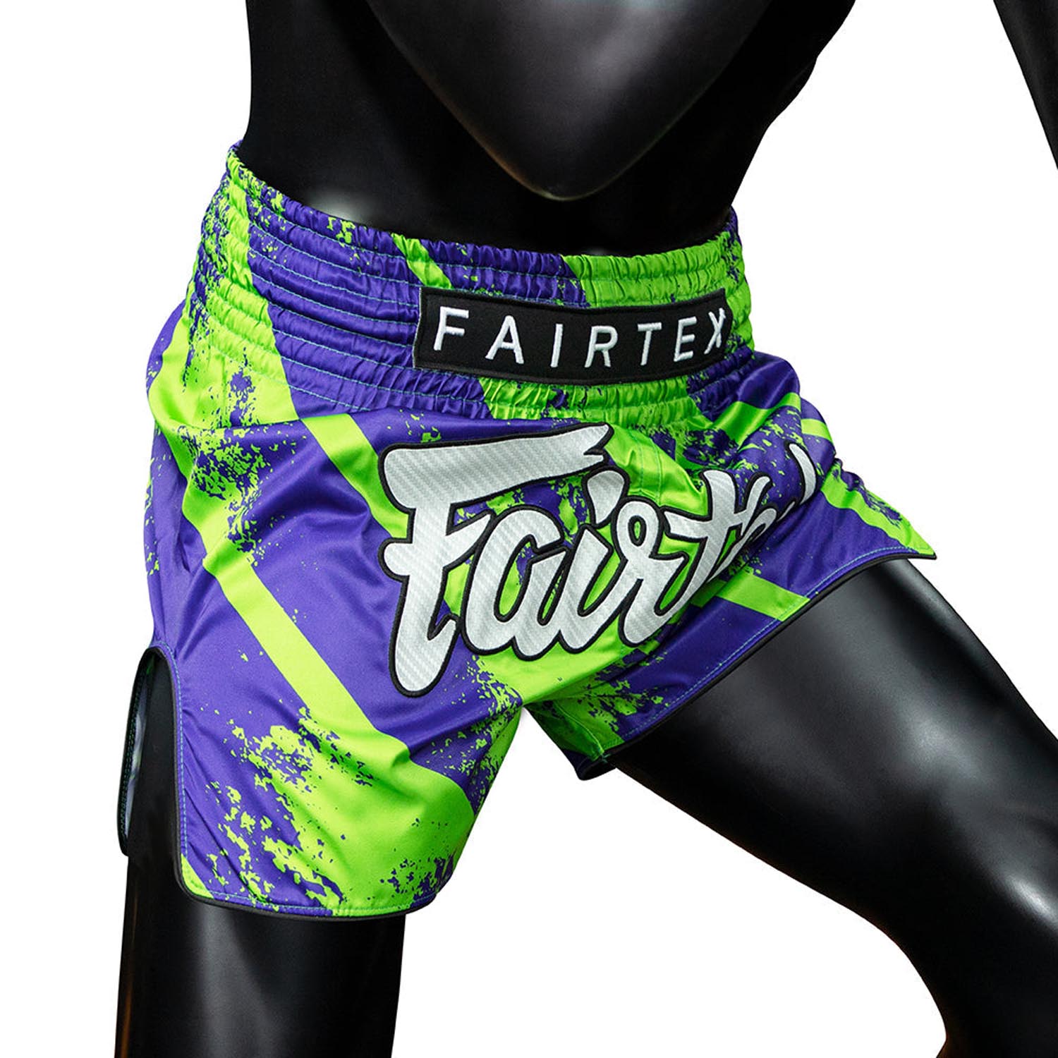 Fairtex Muay Thai Shorts, BS1928, Street King, green-navy, S