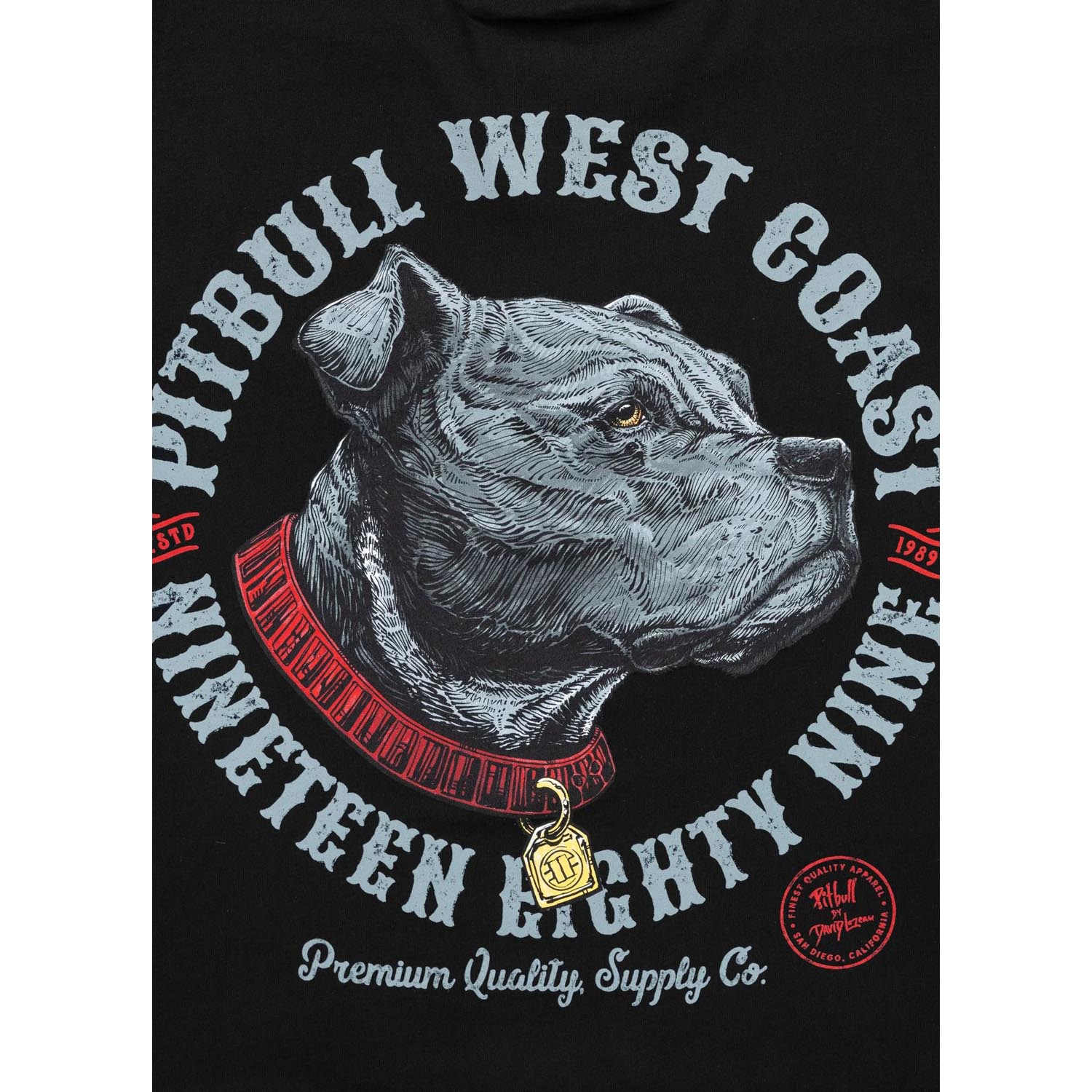 Pit Bull West Coast T-Shirt, Strength & Respect, black, XXXL