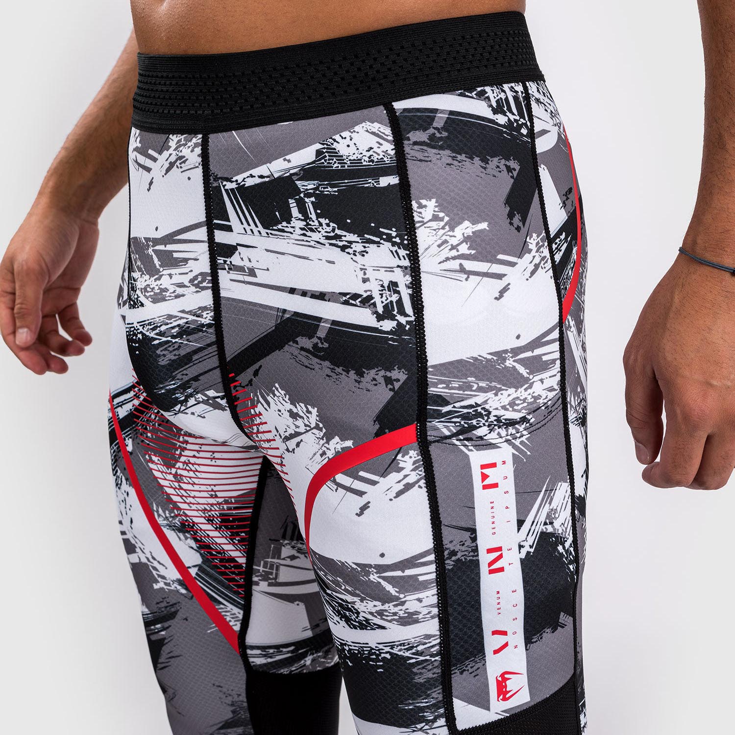 VENUM Compression Pants, Electron 3.0, grau-rot, XL