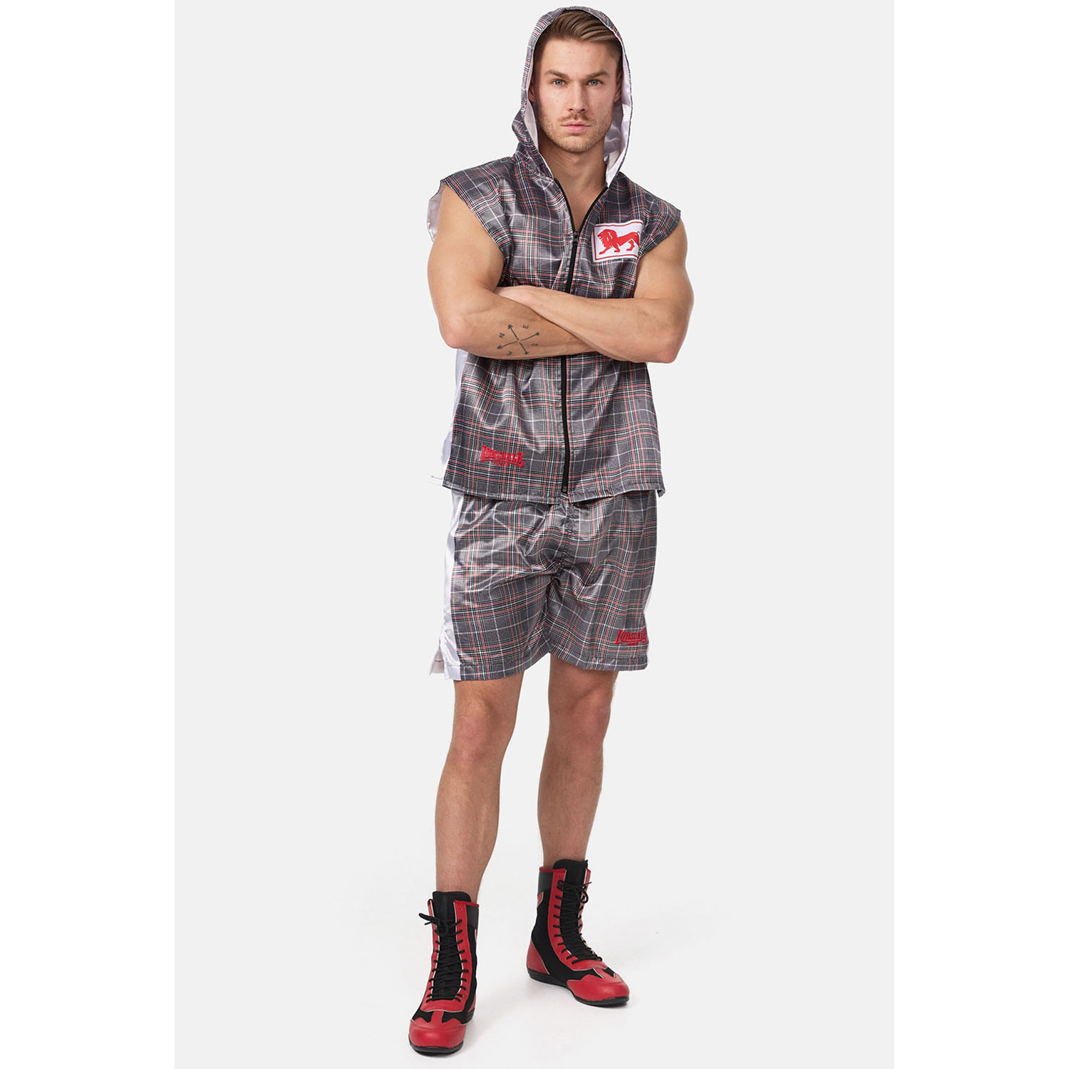 Lonsdale Boxing Shorts, Radstock, grey, M