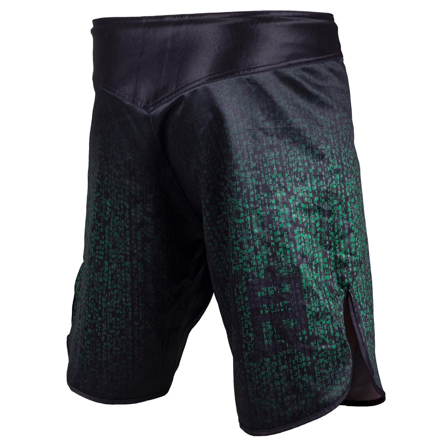 OKAMI MMA Fight Shorts, Code, schwarz-grün, S