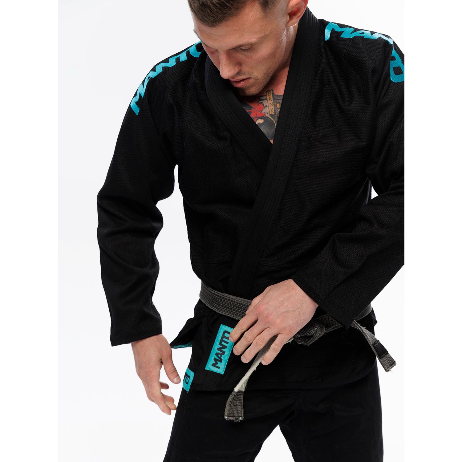 MANTO BJJ Gi, X5, black-turquoise, A1L